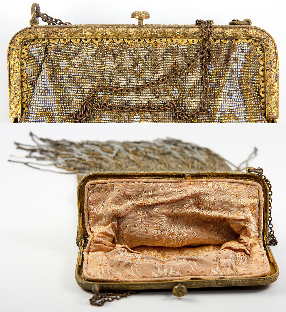 Antique French Lush Fringed Glass Bead Flapper Purse, Paisley Evening –  Antiques & Uncommon Treasure