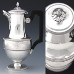 Antique French Sterling Silver 8oz "Solitaire" or Bachelor's Sized Teapot, Coffee Pot