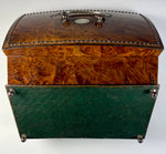 Antique c.1750-1810 French Sewing Box, Souvenir, Mother of Pearl and Cut Steel Casket