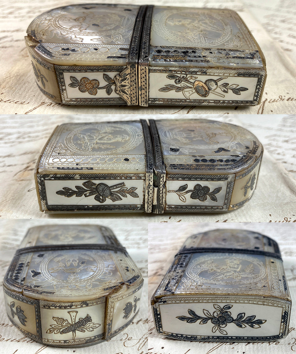 Antique French Mother of Pearl Scent or Perfume Etui, Case, Caddy, c.1 –  Antiques & Uncommon Treasure