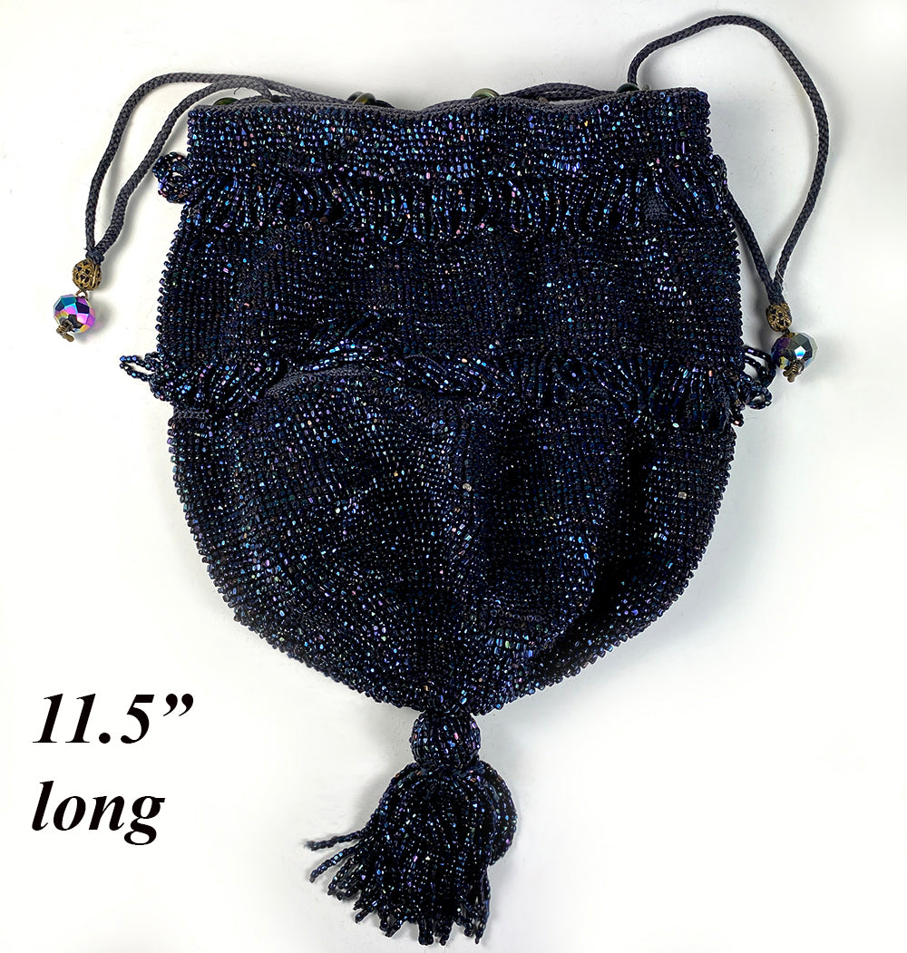 Stunning Pouch-Style Beaded Evening Purse