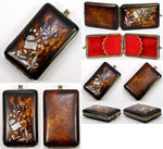 Fine Antique French Napoleon III (Victorian era) Tortoise Shell Cigar or Cheroot Case, Pique, Excellent - Purse?