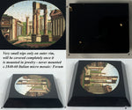 Antique 40mm x 20.5mm Unmounted Grand Tour Italy Micro Mosaic, The Forum, Rome