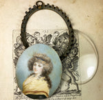 Superb Antique French or Possibly English Portrait Miniature, 18th Century, Georgian Beauty