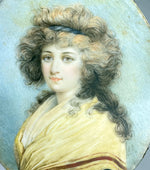 Superb Antique French or Possibly English Portrait Miniature, 18th Century, Georgian Beauty