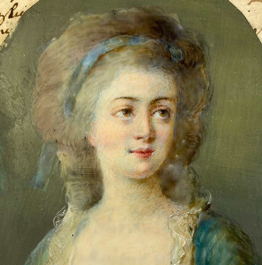 Superb Antique Portrait Miniature of Countesse Sophie Potecka, (1760-1822) after Famous Portrait.