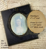 Superb Antique Portrait Miniature of Countesse Sophie Potecka, (1760-1822) after Famous Portrait.