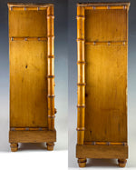 Antique 16.5" Tall French Bamboo Chest of Drawers, Doll Furniture or Apprentice Project