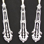 Antique French Sterling Silver & 18k Gold "Vermeil" 4pc Hors d'Oeuvre Serving Set, Reticulated