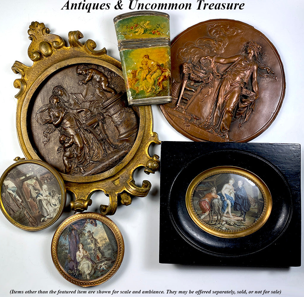 RARE Beauty Superb c.1800 Antique French Portrait Miniature, 3/4 Pose –  Antiques & Uncommon Treasure