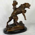 Antique French Animalier Bronze Dog Sculpture, Charles Valton (French 1851 - 1918) Mastiff