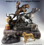 Antique French Animalier Bronze Dog Sculpture, Charles Valton (French 1851 - 1918) Mastiff