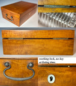 RARE c.1818 French Palais Royal Vanity Sewing Chest, Necessaire, Trousse de Voyage, Box, Mother of Pearl 18k sewing, BIG!