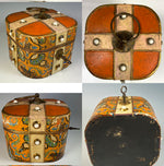 Antique French Chocolatier's or Confectioner's Presentation Box, Casket, Souvenir of Chocolate