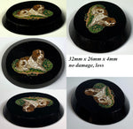 Antique Italy Grand Tour Micro Mosaic of King Charles Spaniel, Dog, Unmounted 32mm x 26mm