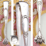 Antique French Sterling Silver 5 5/8" Sugar Tongs, Lion's Paws & Laurel Wreath