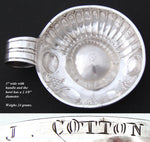 Dainty Antique French .800 Silver “Tastevin" or Wine Tasting Cup, 1819-1838, 24gm