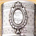 Gorgeous Antique French Sterling Silver Napkin Ring, Grand Tour Dieppe Souvenir