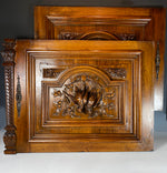 Superb Pair (2) HC Cabinet Doors, Plaques with Birds in Nature More, French in Black Forest Look