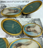 Unique Dore Bronze Fine Tri-fold Etui, Case for Portrait Miniature of Austrian Royal