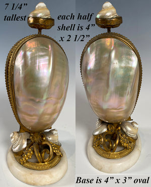 Antique French Mother of Pearl Egg Shaped Perfume and Sewing Etui, Necessaire, Caddy