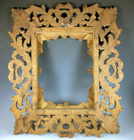 Antique Hand Carved Wood Black Forest or French Frame, Shadow Box, 16 3/4" x 14 1/2" Beauty