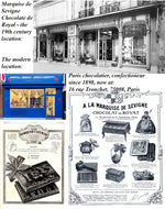 Antique c.1908 Hand Embroidery & Bullion Trim Chocolates Box, Chocolatier Marquise de Sevigne, PARIS