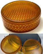 Fine Antique French c.1700s Blond Tortoise Shell and 18k Gold Pique Snuff Box