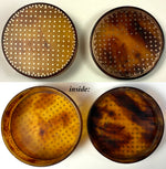 RARE Fine Antique French c.1700s Semi-opaque Tortoise Shell and 18k Gold Pique Snuff Box