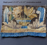 Antique 17th Century Aubusson or Flemish Tapestry Fragment for Pillow Top 15 1/2" x 11 1/2"