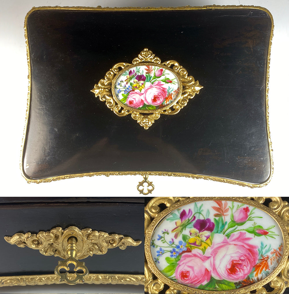 RARE Antique French Jewelry Box, Chocolatier's Confection Casket, "Boissier", PARIS