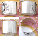 Antique French Sterling Silver Napkin Ring, Louis XIV or Rococo Pattern, 45gm