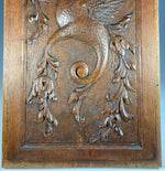 Large Antique Carved Wood Cabinet Panel, Griffen Gryphon, Mythical Neo Renaissance