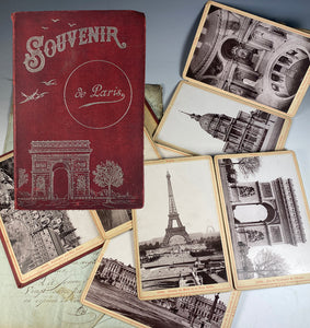 Superb Antique c.1870s Paris Souvenir Photo Book, 13 Landmark Image Ca –  Antiques & Uncommon Treasure