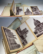 Superb Antique c.1870s Paris Souvenir Photo Book, 13 Landmark Image Cabinet Cards