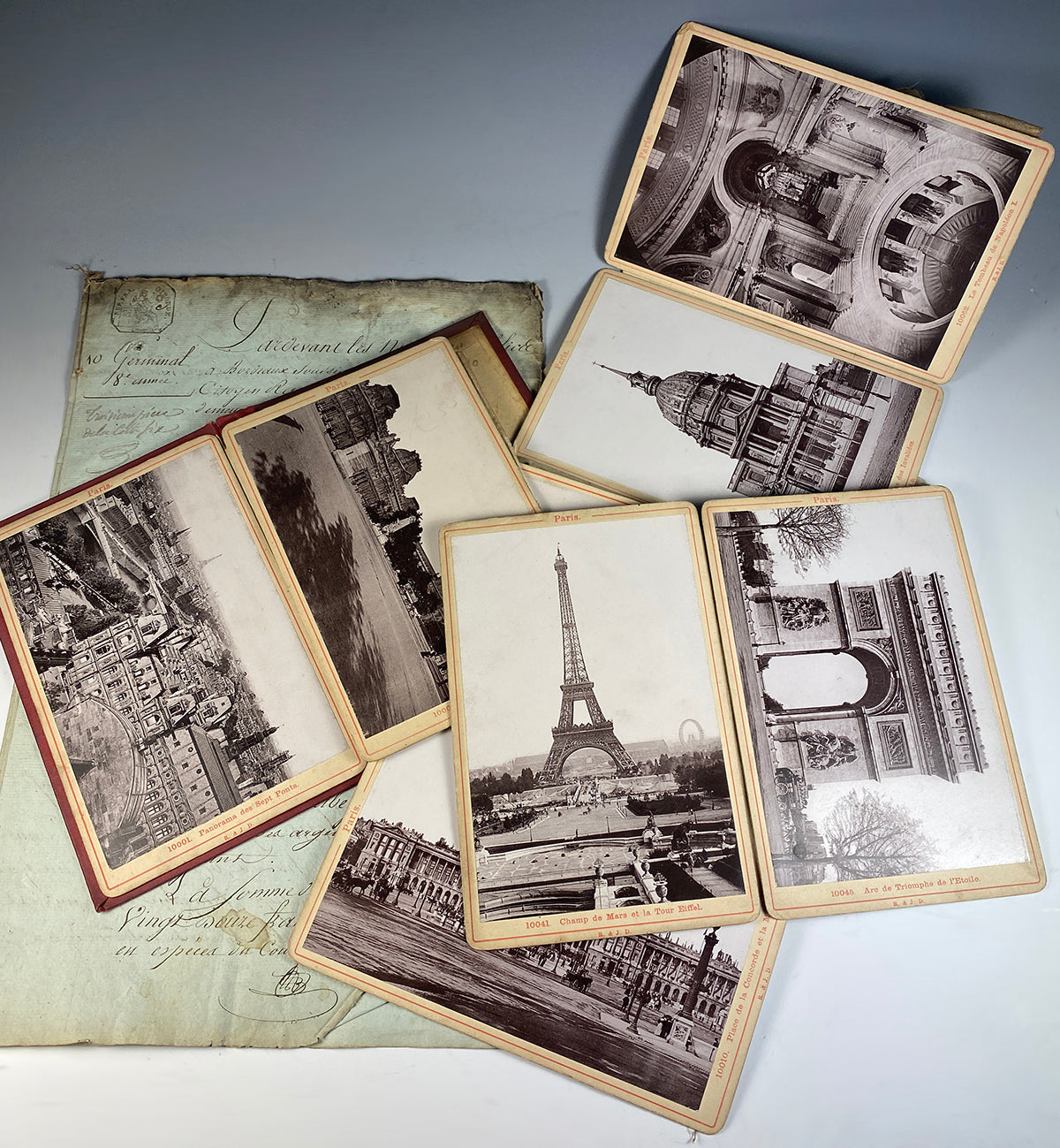 Superb Antique c.1870s Paris Souvenir Photo Book, 13 Landmark Image Ca –  Antiques & Uncommon Treasure