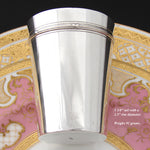 Antique Continental .800 (nearly sterling) Silver Wine or Mint Julep Cup, Tumbler or Timbale