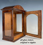 Antique French Maitrise Apprentice's Display Cabinet, Vitrine, Case, 2 Glass Sides and Glass Door, Napoleon III