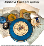 Antique French Chocolate Box, Silk on Silk Embroidery, Marquise de Sevigne, PARIS, Chocolatier Confectioner's Casket