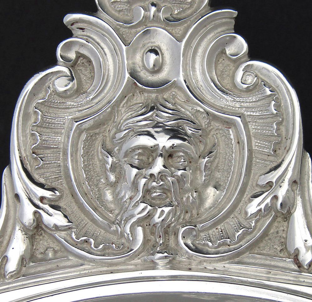 Antique French Sterling Silver Legumier, Ecuelle, Serving Dish, Armorial Crown & Mascaron