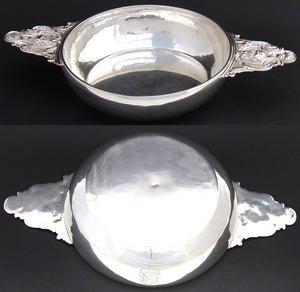 Antique French Sterling Silver Legumier, Ecuelle, Serving Dish, Armorial Crown & Mascaron