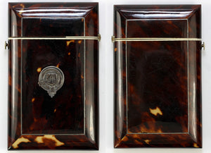 Antique Napoleon III (Victorian Era) French Tortoise Shell Calling Card Case, Tortoiseshell