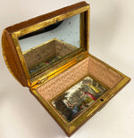 RARE Large c.1770-1810 French Louis XVI Chocolatier's Confection or Chocolates Box, Eglomise Jewelry Casket