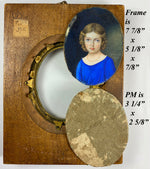 RARE Napoleon or Beauharnais Family Portrait Miniature, Signed Gérard, 1812 (Baron Gérard), of Napoleon III