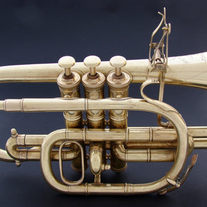 Antique French P. Gautie of Toulouse - Paris Cornet, Horn in Original Box, 1887 World Expo 1st Prize