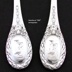 Antique French Sterling Silver 2pc Hors d'Oeuvre Implement Pair, Empire Torch & Quiver