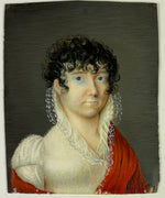 Antique French c.1785-1810 Portrait Miniature, Royalist, Guillotine Haircut