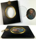 Antique English Portrait Miniature, Oil on Copper, Admiral Horatio Lord Nelson (1758 - 1805)