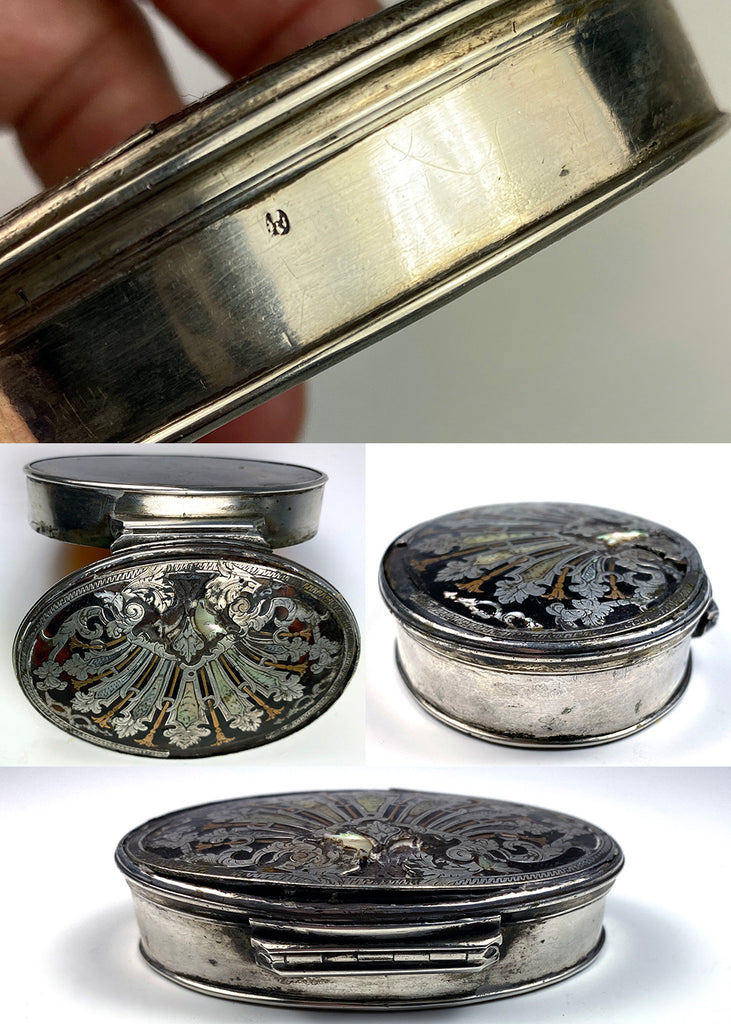 Antique c.1700s Opulent 18k, Silver, Tortoise Shell Snuff Box, Mascaro ...