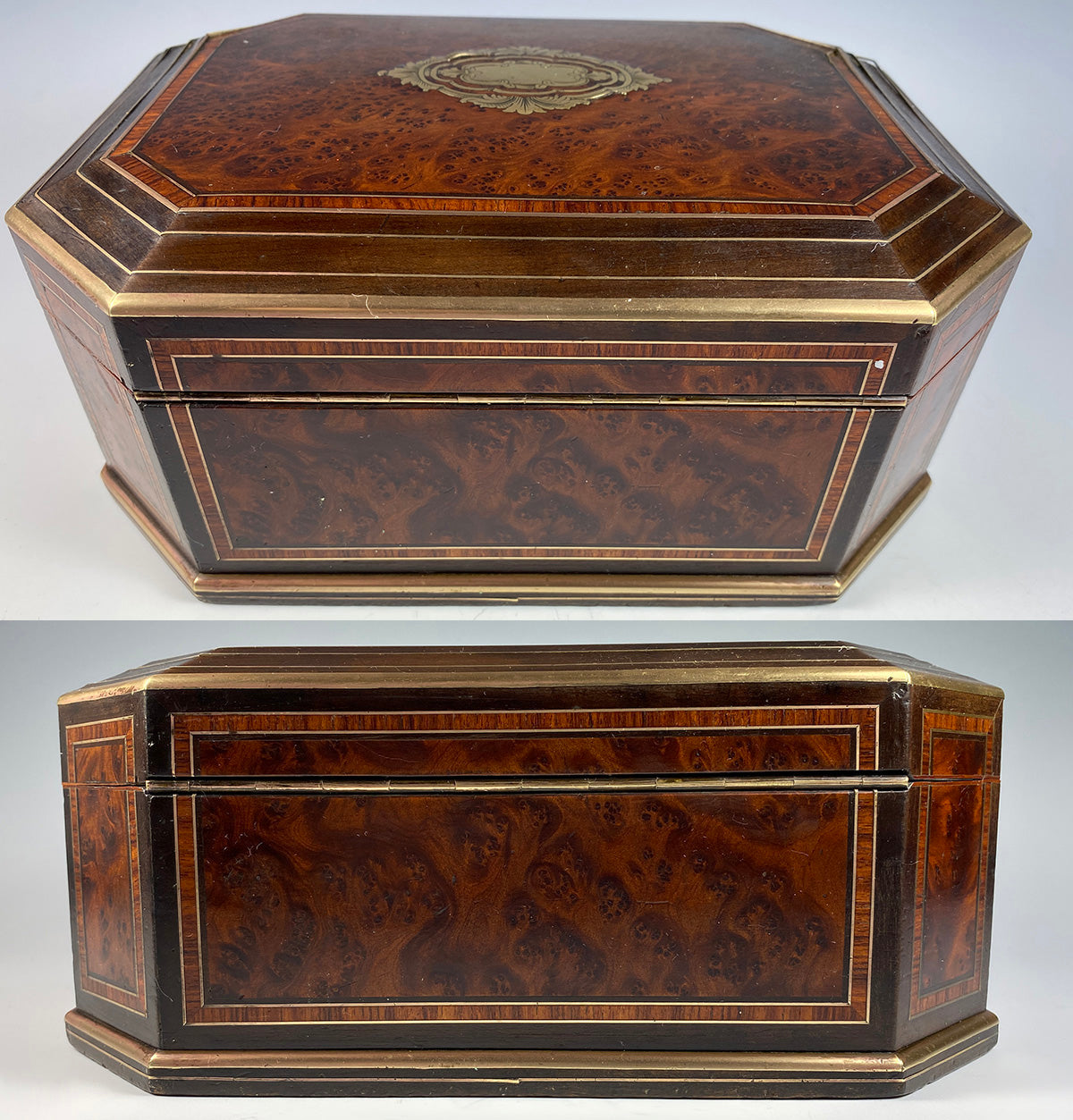 Antique French Napoleon III (1850-70) TAHAN Jewelry Chest, Box, Coffret, Boulle